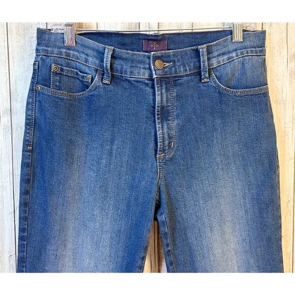 NYDJ Blue Crop Jeans Lift Tuck Technology Size 8 - Picture 4 of 8